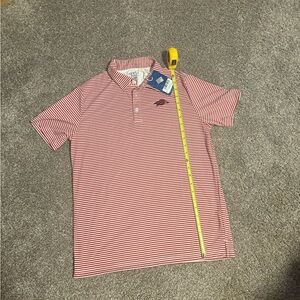 Arkansas Razorbacks Red Striped Kids Polo golf Shirt
